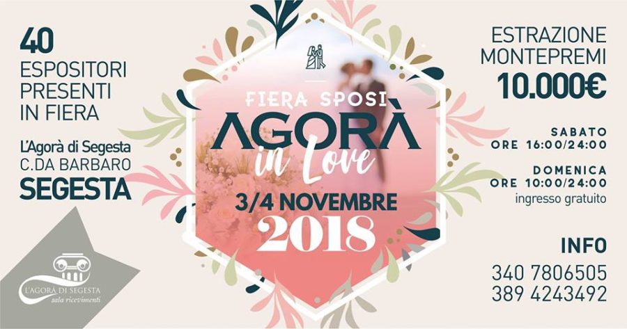 Non perdetevi la Fiera Sposi più elegante dell’anno! Agorà in Love 2018